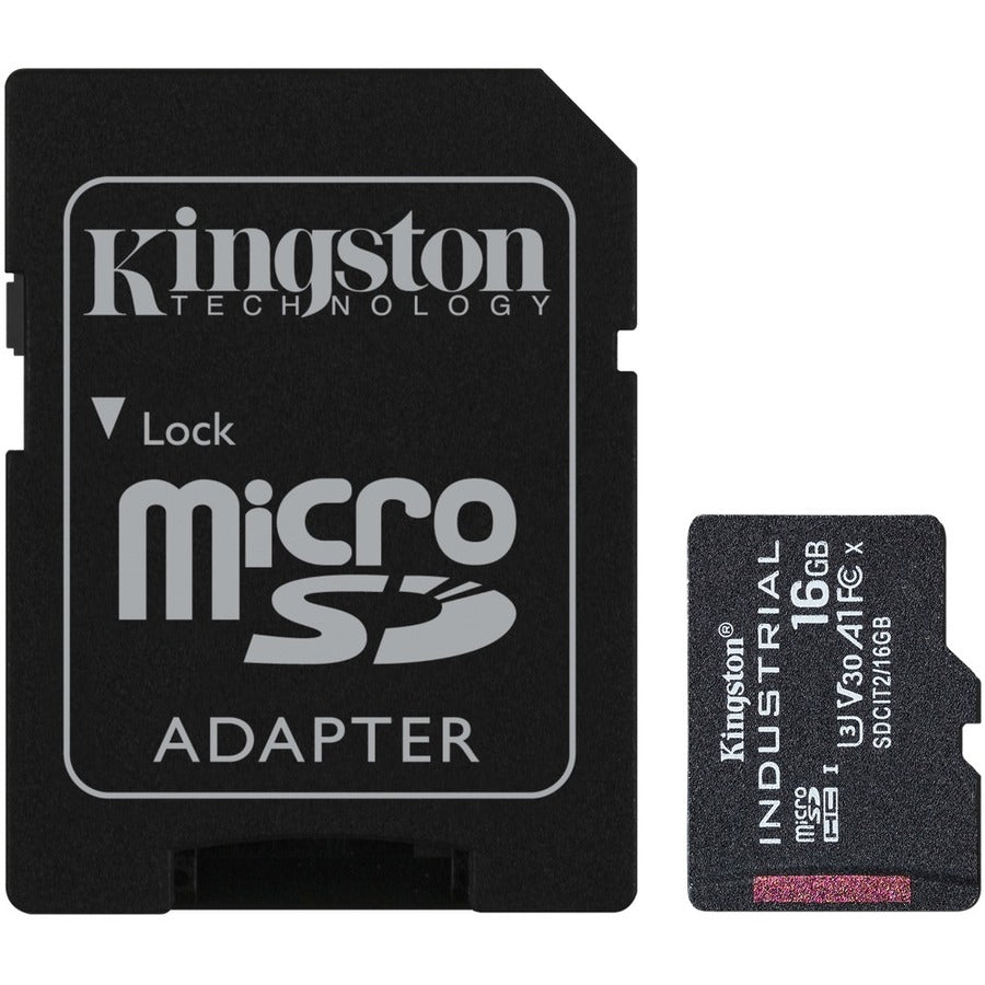 Kingston Industrial SDCIT2 16 GB Class 10/UHS-I (U3) V30 microSDHC