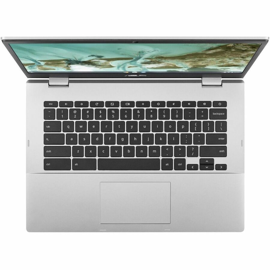 Asus Chromebook CX1 CX1400 CX1400CKA-GE84F 14" Chromebook - Full HD - Intel Celeron N4500 - 8 GB - 64 GB Flash Memory - Transparent Silver