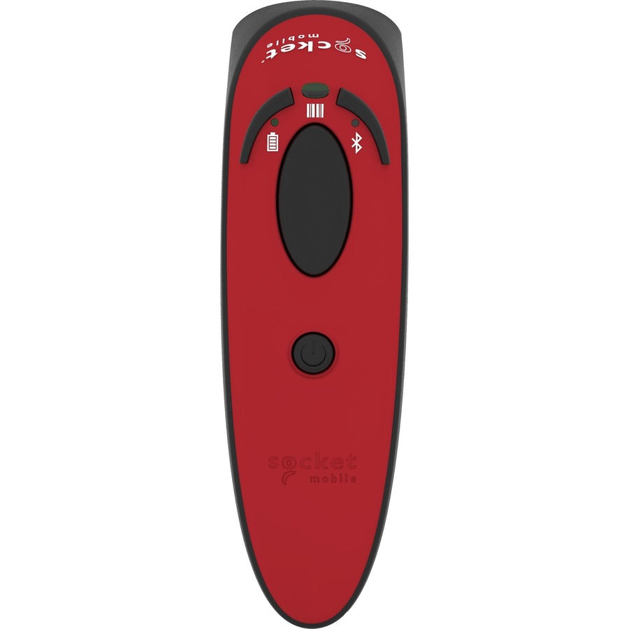 Socket Mobile DuraScan&reg; D740, Universal Barcode Scanner, Red & Charging Stand