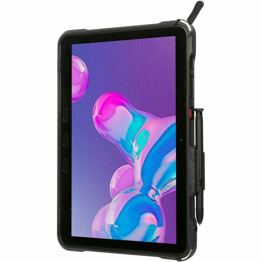 Targus Field-Ready THD933USZ Keyboard/Cover Case Samsung Galaxy Tab Active4 Pro Tablet, ID Card, Stylus - Black