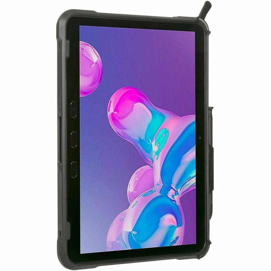 Targus Field-Ready THD933USZ Keyboard/Cover Case Samsung Galaxy Tab Active4 Pro Tablet, ID Card, Stylus - Black