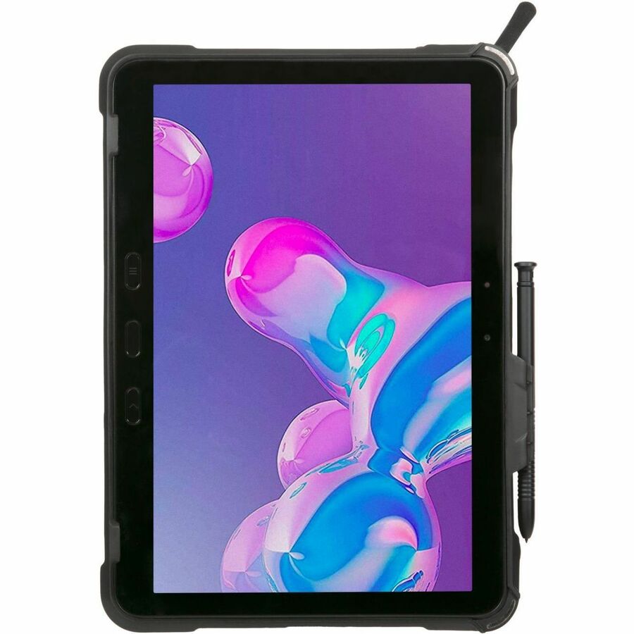 Targus Field-Ready THD933USZ Keyboard/Cover Case Samsung Galaxy Tab Active4 Pro Tablet, ID Card, Stylus - Black