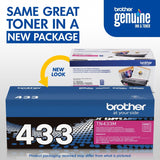 Brother TN433M Original High Yield Laser Toner Cartridge - Magenta - 1 Each