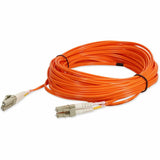 AddOn 15m LC (Male) to LC (Male) Orange OM4 Duplex Fiber OFNR (Riser-Rated) Patch Cable