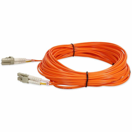 AddOn 15m LC (Male) to LC (Male) Orange OM4 Duplex Fiber OFNR (Riser-Rated) Patch Cable