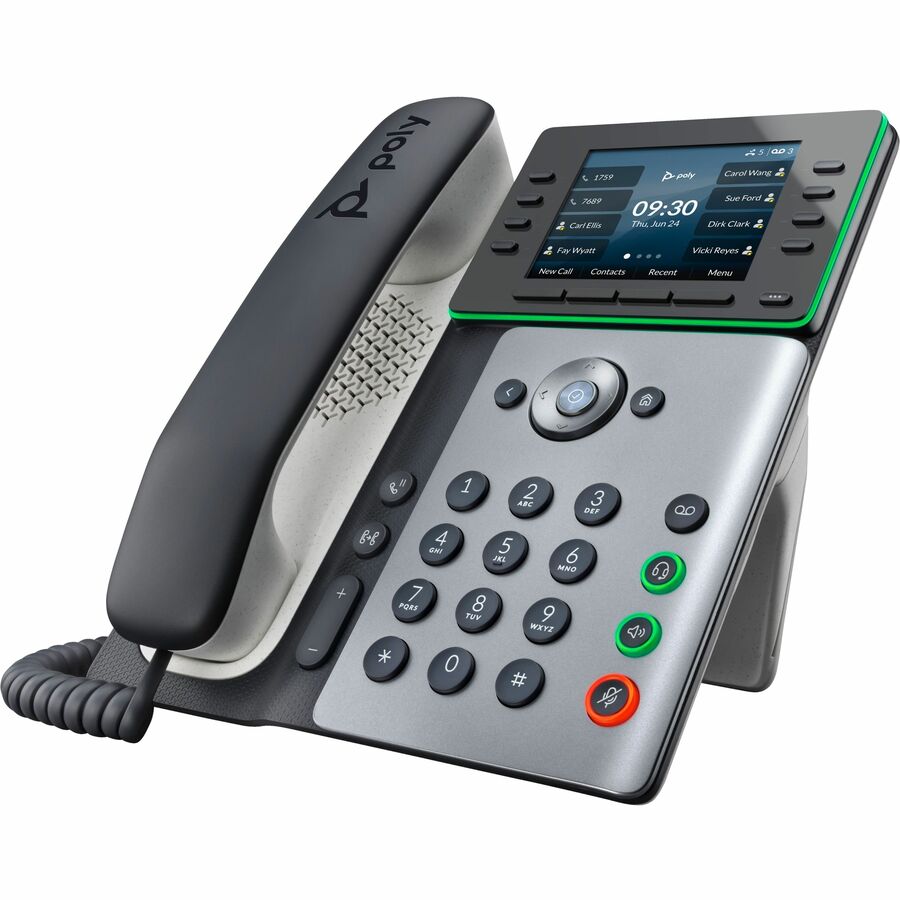 Poly Edge E320 IP Phone - Corded - Corded/Cordless - Bluetooth - Desktop, Wall Mountable