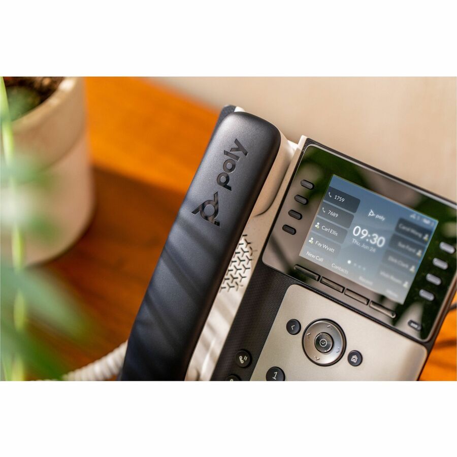 Poly Edge E320 IP Phone - Corded - Corded/Cordless - Bluetooth - Desktop, Wall Mountable