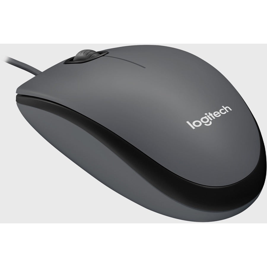 Logitech M100 Wired USB Mouse, 3-Buttons,1000 DPI Optical Tracking, Ambidextrous, Compatible with PC, Mac, Laptop (Gray)