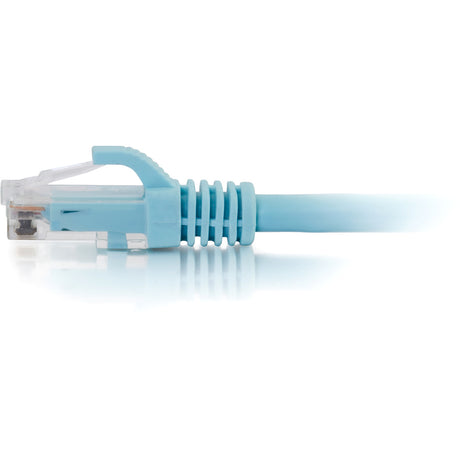 C2G 10ft Cat6a Snagless Unshielded (UTP) Ethernet Cable - Cat6a Network Patch Cable - PoE - Aqua