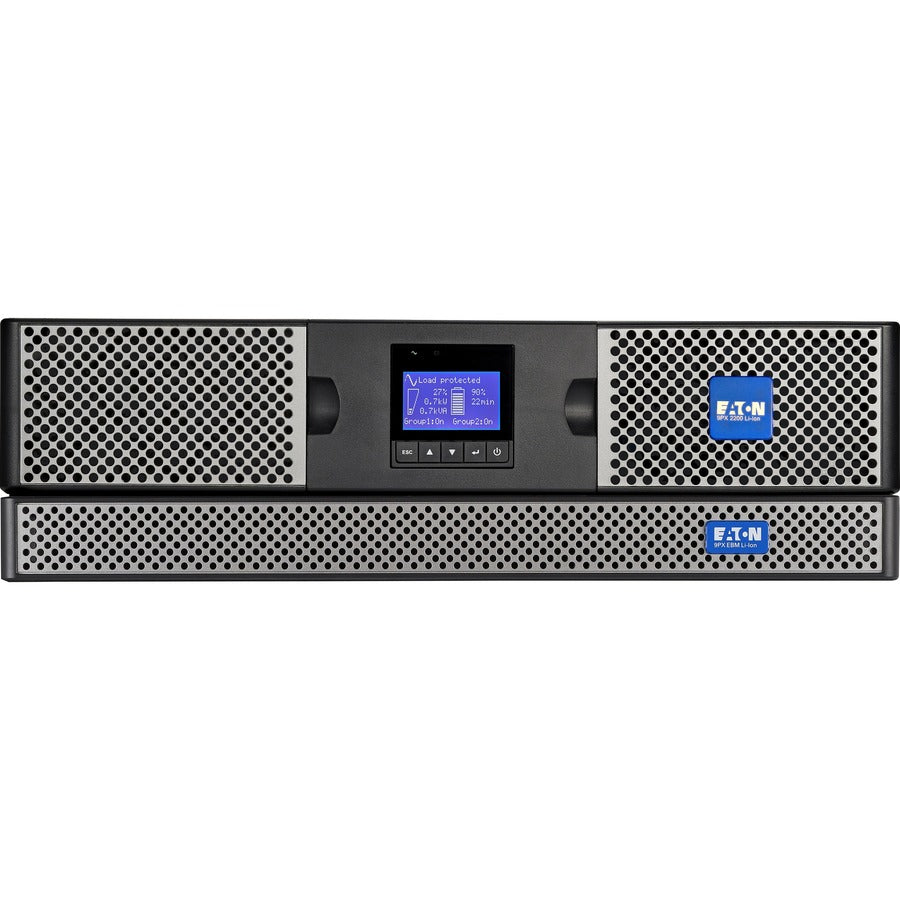 Eaton 9PX 2200VA 2000W 208V Online Double-Conversion UPS - L6-20P, 8 C13, 2 C19 Outlets, Lithium-ion Battery, Cybersecure Network Card Option, 2U Rack/Tower - Battery Backup