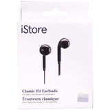 iStore Classic Fit Earbuds (Glossy Black)