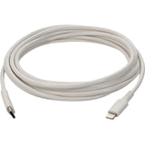 6ft (2m) USB-C 3.1 Male to Lightning Male Sync and Charge White Cable