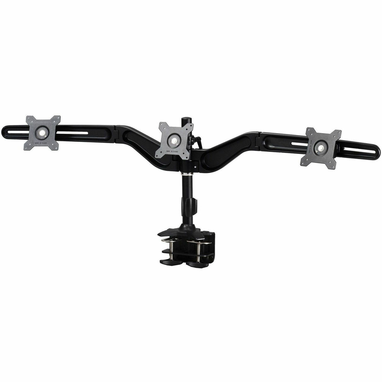 Amer Mounts Clamp Based Triple Monitor Mount for three 15"-24" LCD/LED Flat Panel Screens