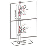 Amer Mounts - Dual Vertical Monitor Mount