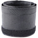 StarTech.com 10ft (3m) Cable Management Sleeve, Braided Mesh Wire Wraps/Floor Cable Covers, Computer Cable Manager/Cord Concealer