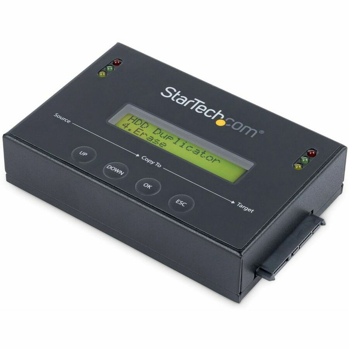 StarTech.com 1:1 Standalone Hard Drive Duplicator & Eraser, SATA HDD / SSD Disk Cloner / Copier / Wiper / Sanitizer, TAA Compliant