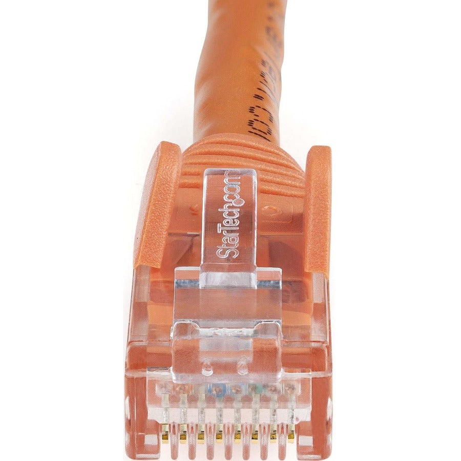 StarTech.com 125ft CAT6 Ethernet Cable - Orange Snagless Gigabit 100W PoE UTP 650MHz Category 6 Patch Cord UL Certified Wiring/TIA