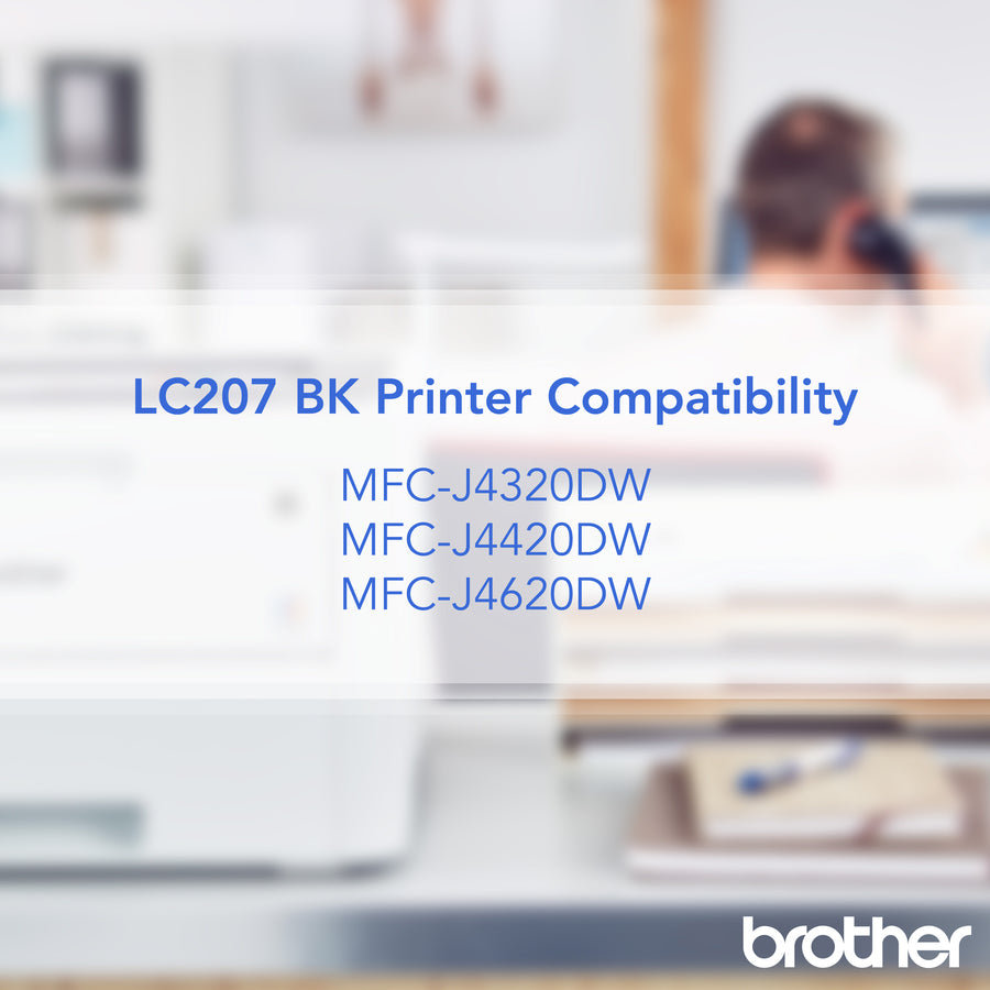 Brother Genuine LC207BK Super High Yield Black Ink Cartridge