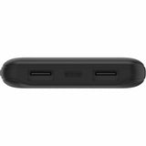 Belkin 15W USB-C 3-Port Power Bank - 10k mAh - 1xUSB-C (15W), 2xUSB-A (10W) - Portable Charger - w/ USB-C Cable - Black