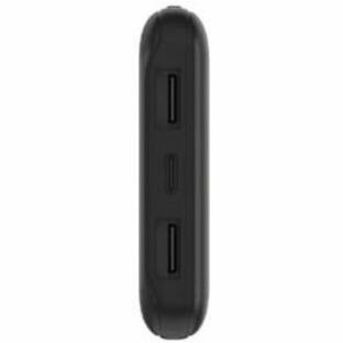 Belkin 15W USB-C 3-Port Power Bank - 10k mAh - 1xUSB-C (15W), 2xUSB-A (10W) - Portable Charger - w/ USB-C Cable - Black