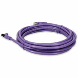 AddOn 18ft RJ-45 (Male) to RJ-45 (Male) Purple Cat6 Straight Shielded Twisted Pair PVC Copper Patch Cable