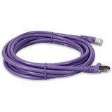 AddOn 18ft RJ-45 (Male) to RJ-45 (Male) Purple Cat6 Straight Shielded Twisted Pair PVC Copper Patch Cable