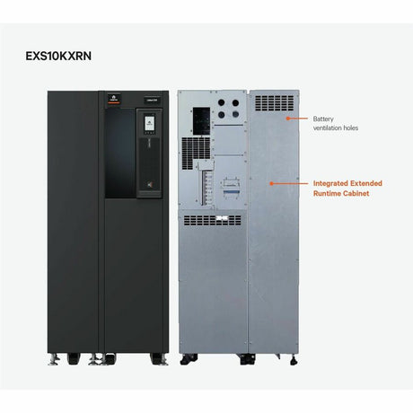 Vertiv Liebert EXS UPS (tower) 10kVA/10kW 208/120VAC (220/127VAC) 3-Phase 4 Wire w/ Liebert Intellislot Card (IS-UNITY-DP) 18-Min Runtime (EXS10KXRN)