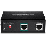 TRENDnet Industrial Gigabit UPoE Splitter, Dual DC Power Outputs, DIN-Rail or Wall-Mountable, Adjustable Voltage Output, TI-SG104