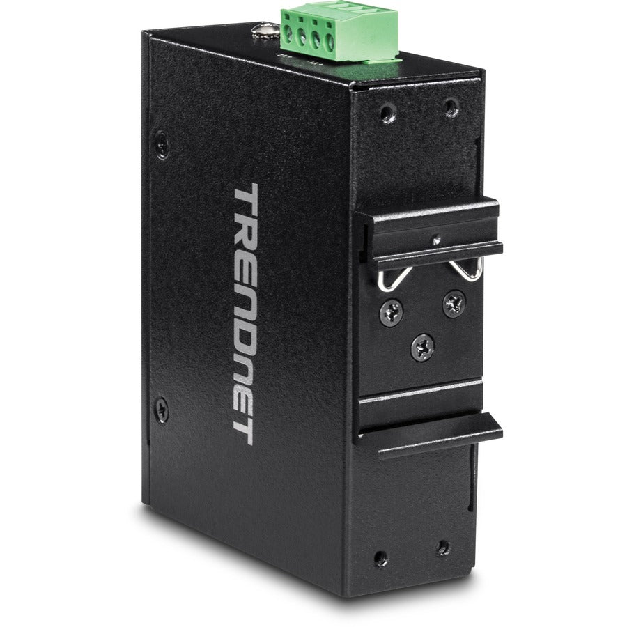 TRENDnet Industrial Gigabit UPoE Splitter, Dual DC Power Outputs, DIN-Rail or Wall-Mountable, Adjustable Voltage Output, TI-SG104