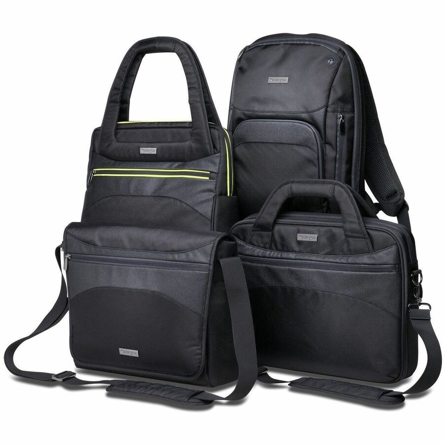 Kensington Triple Trek Carrying Case (Backpack) for 14" Ultrabook, Chromebook - Black