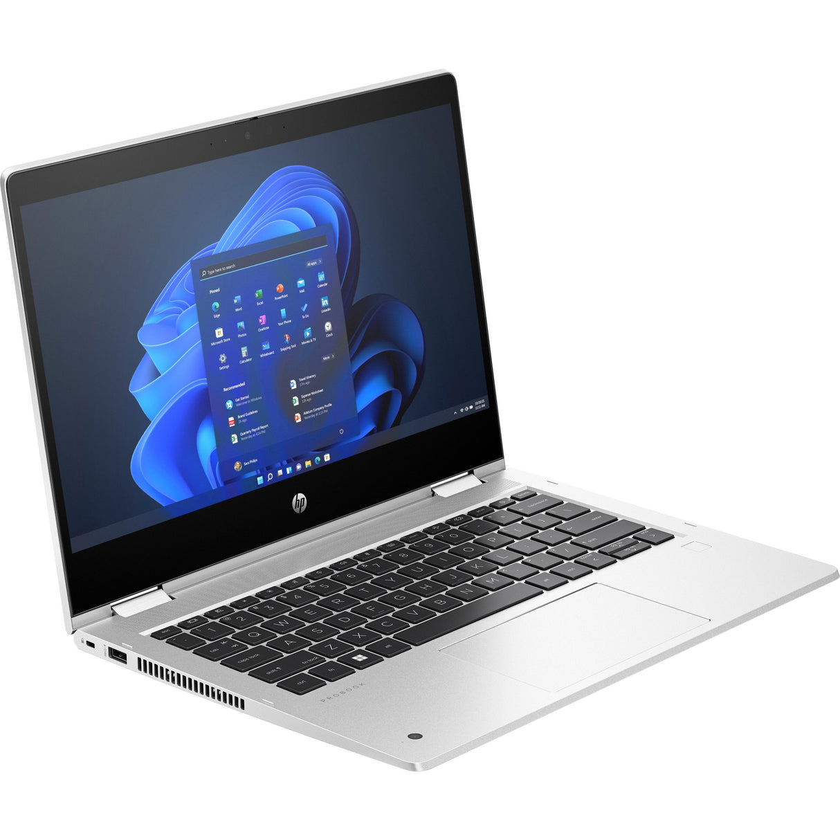 HP Pro x360 435 G10 13.3" Touchscreen Convertible 2 in 1 Notebook - Full HD - AMD Ryzen 5 7530U - 16 GB - 256 GB SSD - Pike Silver Aluminum