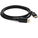 AddOn 2ft DisplayPort Male to Male Black Cable For Resolution Up to 3840x2160 (4K UHD)