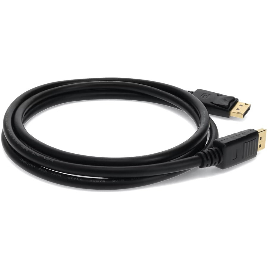 AddOn 2ft DisplayPort Male to Male Black Cable For Resolution Up to 3840x2160 (4K UHD)