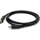 AddOn 2ft DisplayPort Male to Male Black Cable For Resolution Up to 3840x2160 (4K UHD)