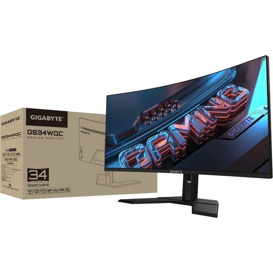 Gigabyte GS34WQC 34" Class UW-QHD Curved Screen Gaming LED Monitor