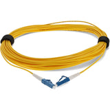 AddOn 15m LC (Male) to LC (Male) Yellow OS2 Simplex Fiber OFNR (Riser-Rated) Patch Cable