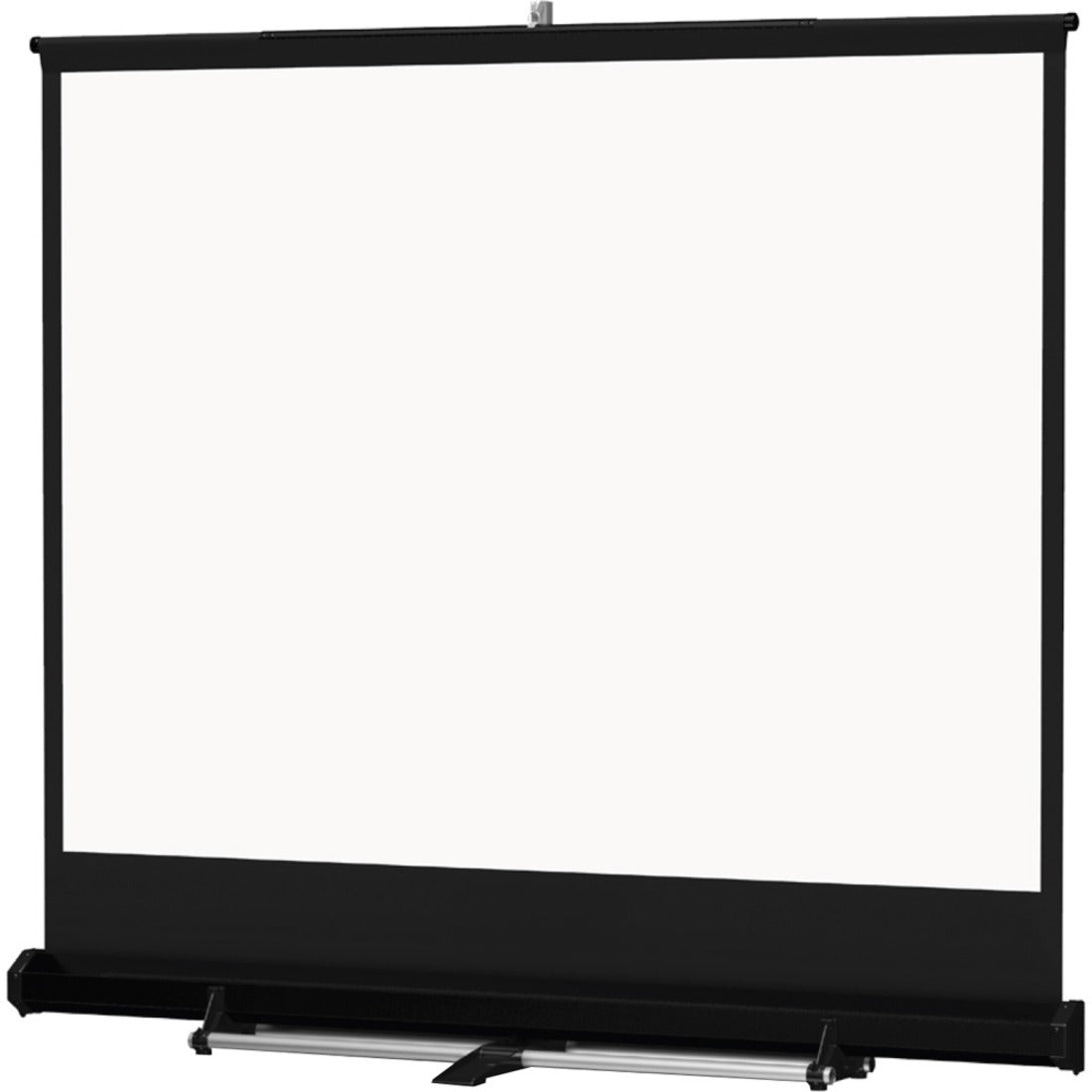 Da-Lite Floor Model C Series Projection Screen - Pull-up Screen for Rental, Stage and Hospitality - 96in Square Screen