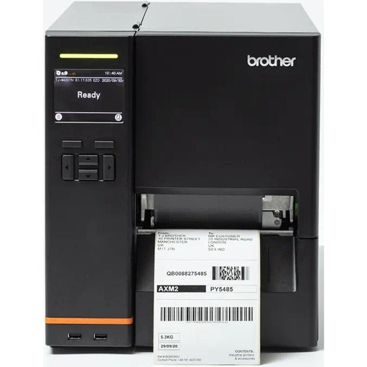 Brother TJ-4520TN Industrial Direct Thermal/Thermal Transfer Printer - Monochrome - Label Print - USB - Serial