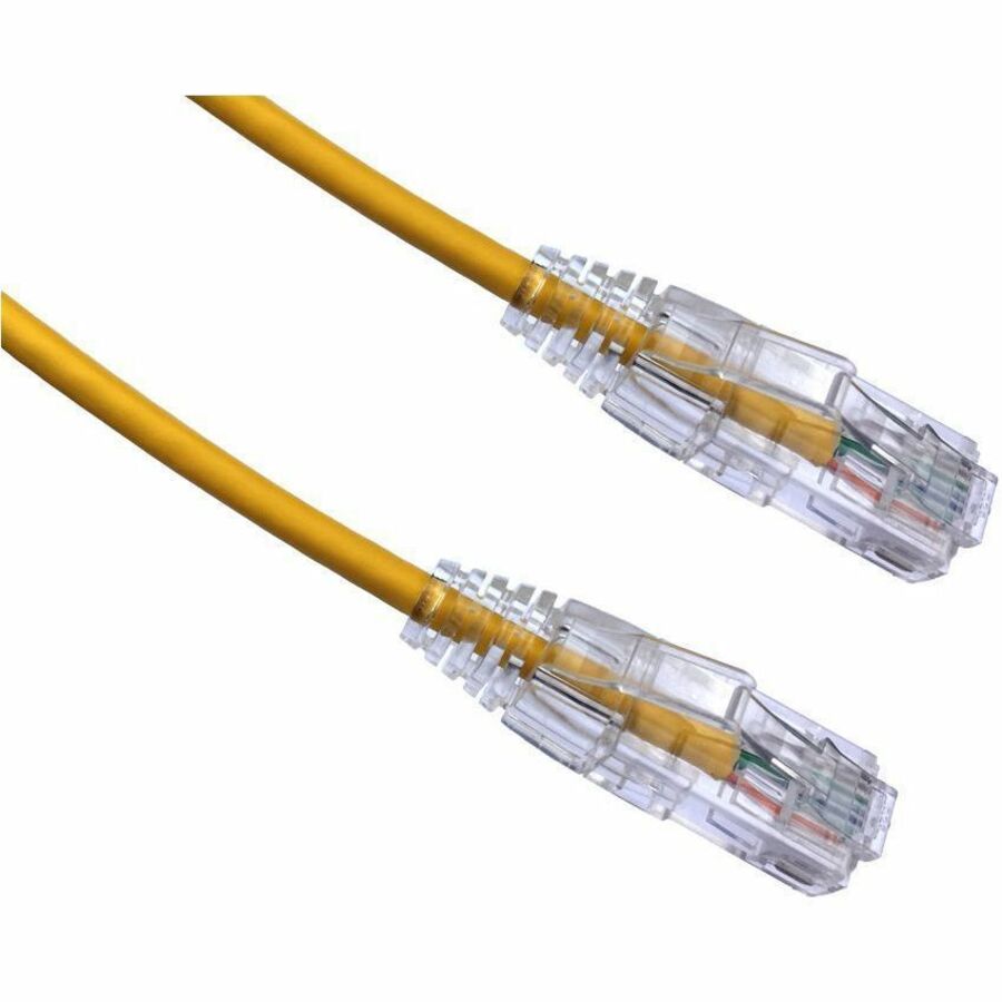 Axiom 6IN CAT6 Snagless BENDnFLEX Ultra-Thin Patch Cable - Yellow - TAA Compliant