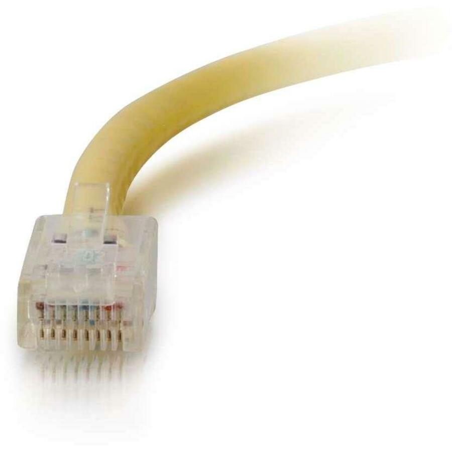 C2G 2ft Cat6 Non-Booted Unshielded (UTP) Ethernet Cable - Cat6 Network Patch Cable - PoE - Yellow