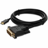 6ft (2m) USB-C 3.1 to DVI-D Dual Link (24+1 pin) Male to Male Black Cable