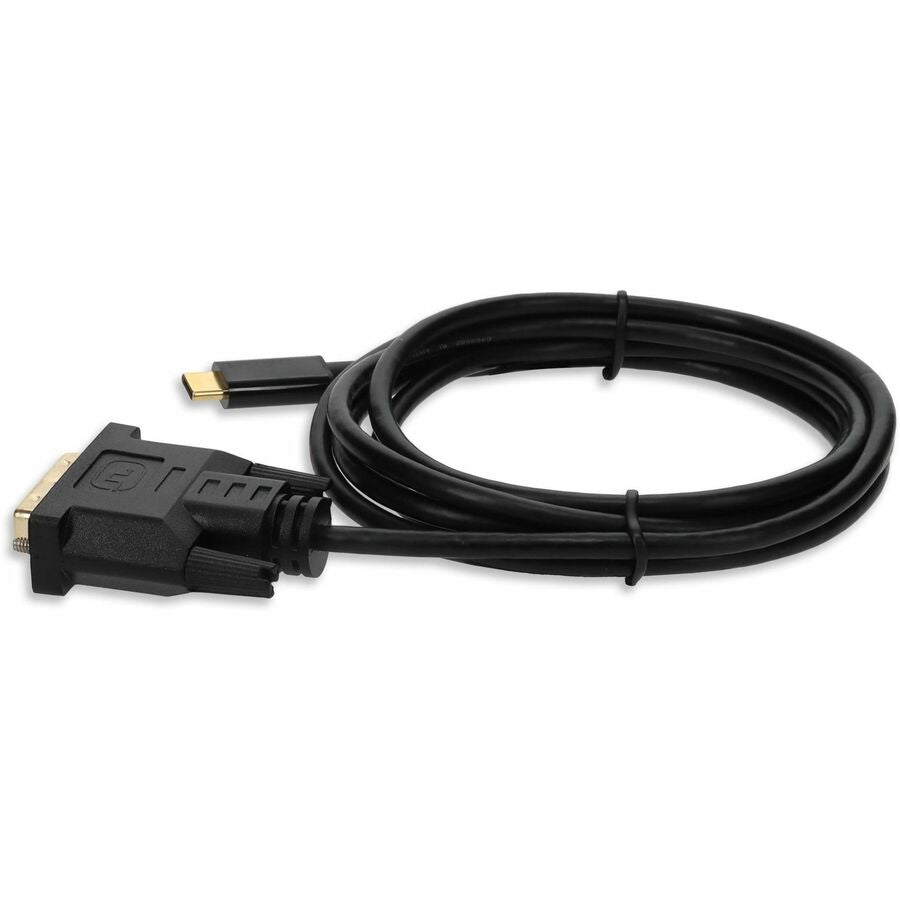 6ft (2m) USB-C 3.1 to DVI-D Dual Link (24+1 pin) Male to Male Black Cable