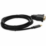 6ft (2m) USB-C 3.1 to DVI-D Dual Link (24+1 pin) Male to Male Black Cable