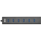 Tripp Lite by Eaton 7-Port USB-A Mini Hub - USB 3.x (5Gbps), International Plug Adapters, Aluminum Housing