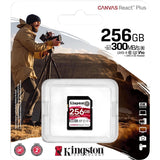 Kingston Canvas React Plus SDR2 256 GB Class 10/UHS-II (U3) V90 SDXC