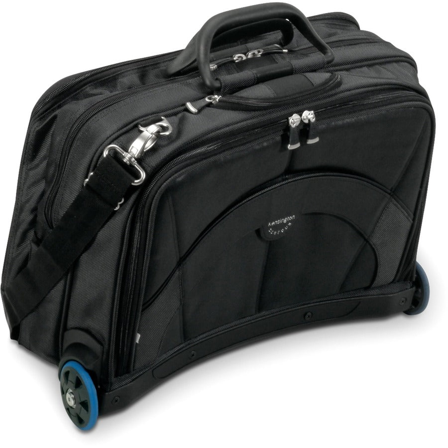 Kensington Contour Carrying Case (Roller) for 17" Notebook - Black, Gray