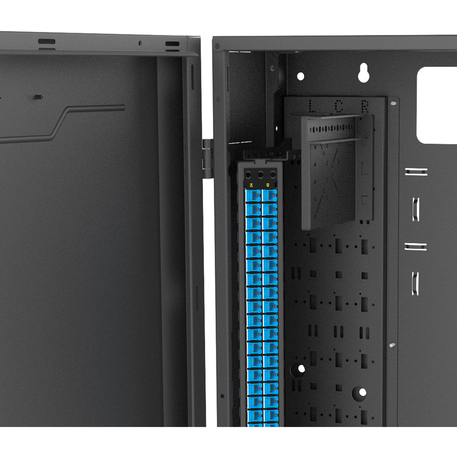 On-Q VWMZRU-B Rack Mount for Patch Panel - Black - TAA Compliant