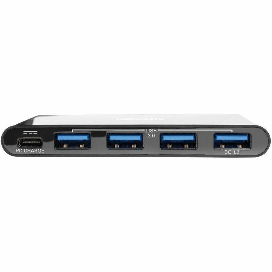 Eaton Tripp Lite Series 4-Port USB-C Hub, USB 3.x (5Gbps), 4x USB-A Ports, 60W PD Charging, Black